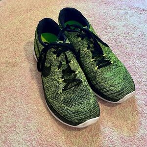 Green Nike Knit Running Sneakers